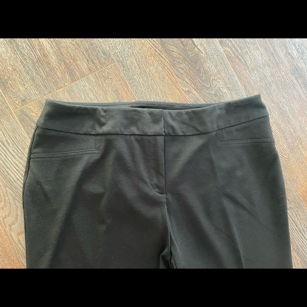 Avenue black knit trousers